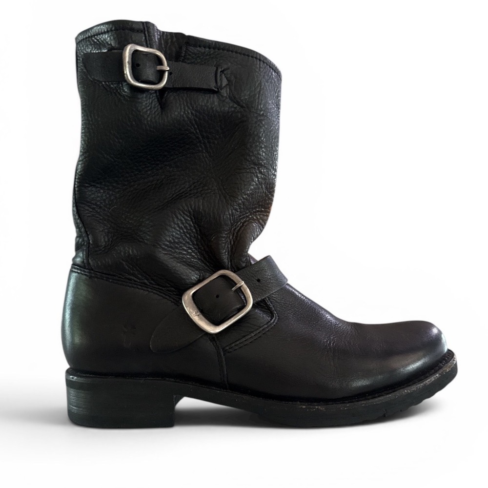 Frye Leather Moto Boots Size 7